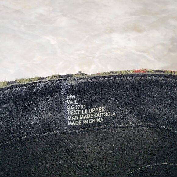 MIA Vail Floral and Paisley Embroidered Black Ankle Boots size 8M - Picture 10 of 12